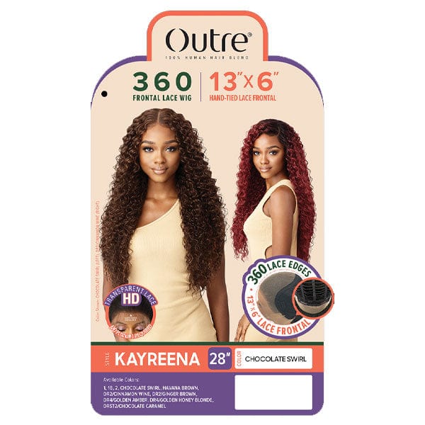 Outre Human Hair Blend 360 Lace Front Wig - KAYREENA - Image 6