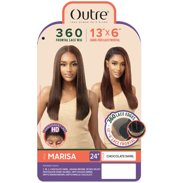 Outre Human Hair Blend 360 Lace Front Wig - MARISA - Image 6