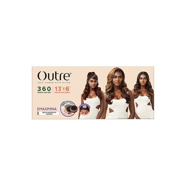 Outre Human Hair Blend 360 Lace Front Wig - MAXIMINA - Image 6