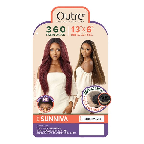 Outre Human Hair Blend 360 Lace Front Wig - SUNNIVA - Image 6