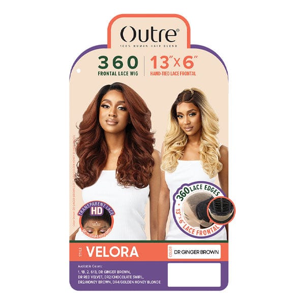 Outre Human Hair Blend 360 Lace Front Wig - VELORA - Image 6