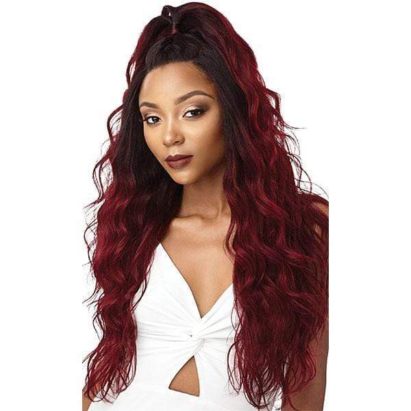 Outre Human Hair Blend 360 Lace Wig - NATURAL LOOSE WAVE - Image 3