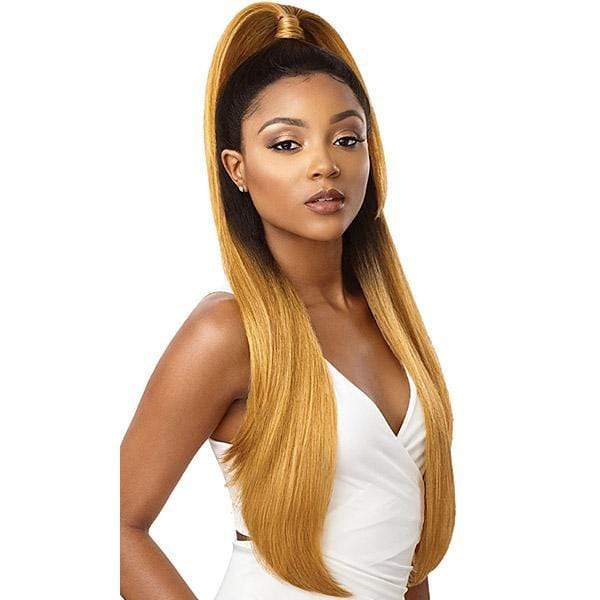 Outre Human Hair Blend 360 Lace Wig - NATURAL STRAIGHT - Image 2