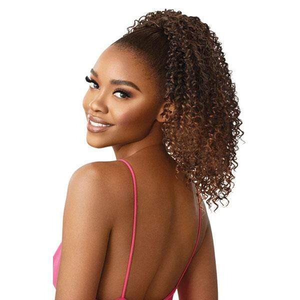 Outre Pretty Quick Synthetic Drawstring Ponytail - BERRY - Image 2
