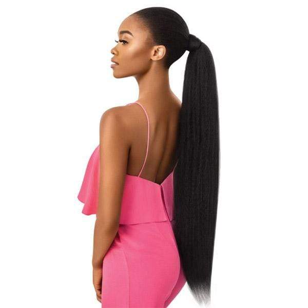 Outre Pretty Quick Synthetic Wrap Ponytail - JUMBO KINKY STRAIGHT 30" - Image 3