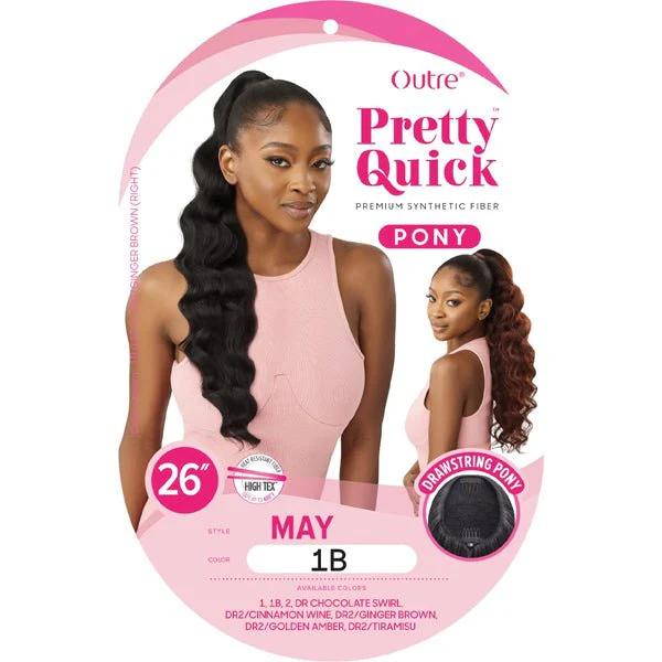 Outre Pretty Quick Synthetic Wrap Ponytail - MAY - Image 5