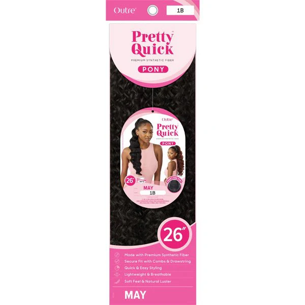 Outre Pretty Quick Synthetic Wrap Ponytail - MAY - Image 6