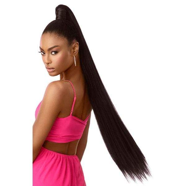 Outre Pretty Quick Synthetic Wrap Ponytail - SLEEK STRAIGHT 36" - Image 3