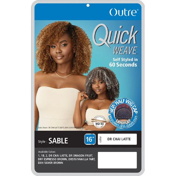 Outre Quick Weave Synthetic Half Wig - SABLE - Image 5