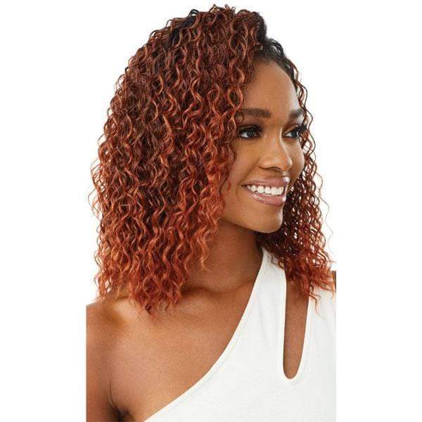 Outre Quick Weave Wet & Wavy Style Synthetic Half Wig - DEEP CURL 14" - Image 3