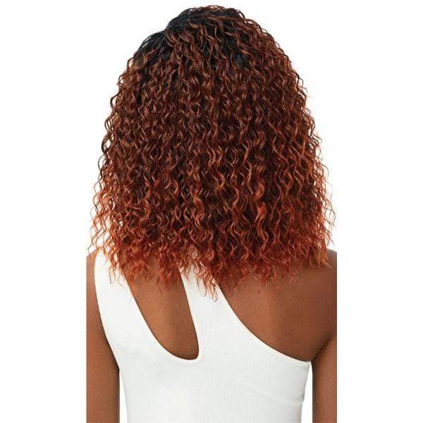 Outre Quick Weave Wet & Wavy Style Synthetic Half Wig - DEEP CURL 14" - Image 4