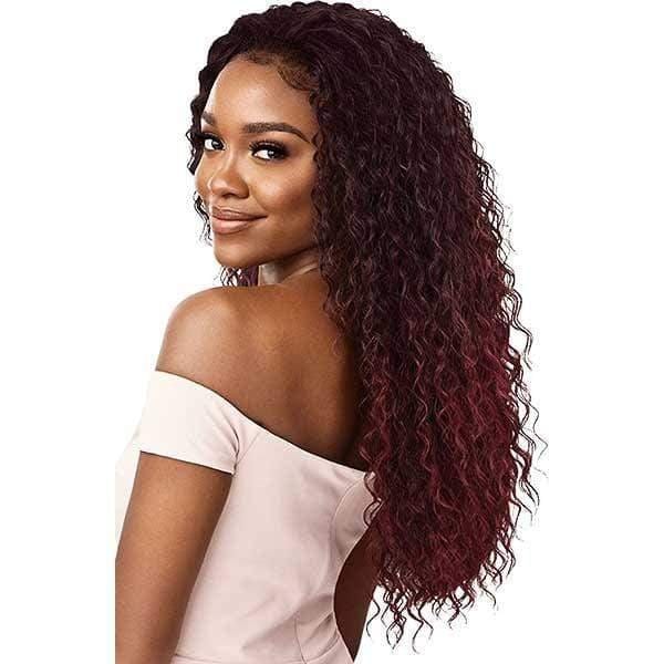 Outre Quick Weave Wet & Wavy Style Synthetic Half Wig - DEEP CURL 24" - Image 2