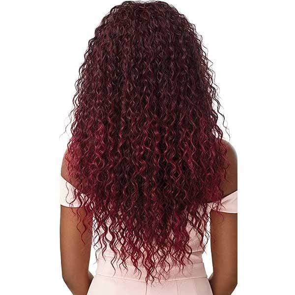 Outre Quick Weave Wet & Wavy Style Synthetic Half Wig - DEEP CURL 24" - Image 4