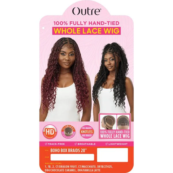 Outre Synthetic 100% Fully Hand-tied Whole Lace Wig - BOHO BOX BRAIDS 28" - Image 6