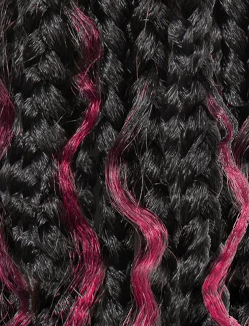 Outre Synthetic 100% Fully Hand-tied Whole Lace Wig - BOHO MERMAID BOX BRAID 32" - Image 10