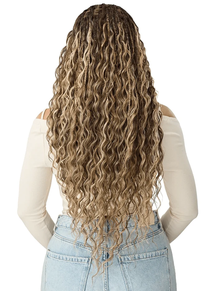 Outre Synthetic 100% Fully Hand-tied Whole Lace Wig - BOHO MERMAID BOX BRAID 32" - Image 4
