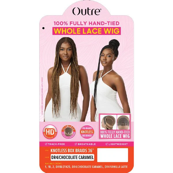 Outre Synthetic 100% Fully Hand-tied Whole Lace Wig - KNOTLESS BOX BRAIDS 36" - Image 5