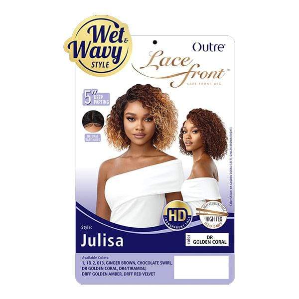 Outre Synthetic 5" Deep L-Part Swiss Wet & Wavy Lace Front Wig - JULISA - Image 5