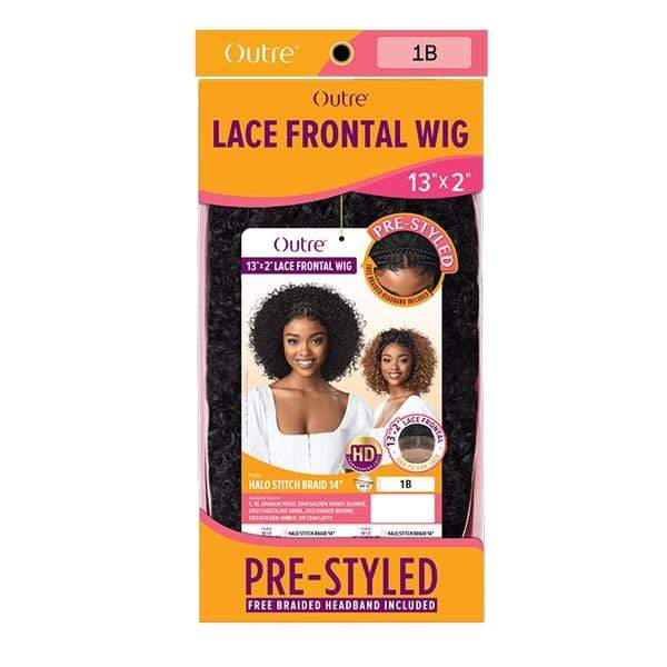 Outre Synthetic Hair 13x2 HD Lace Front Wig - HALO STITCH BRAID 14 - Image 5