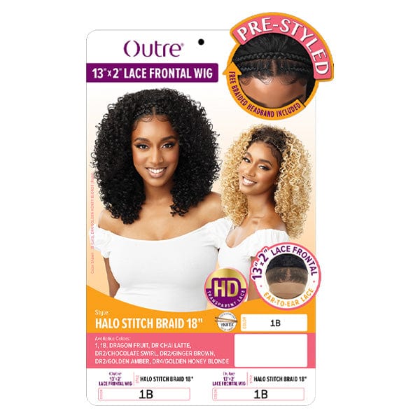 Outre Synthetic Hair 13x2 HD Lace Front Wig - HALO STITCH BRAID 18 - Image 5