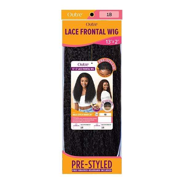 Outre Synthetic Hair 13x2 HD Lace Front Wig - HALO STITCH BRAID 26 - Image 5