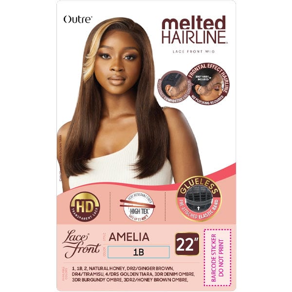 Outre Synthetic Melted Hairline HD Lace Front Wig - AMELIA - Image 6
