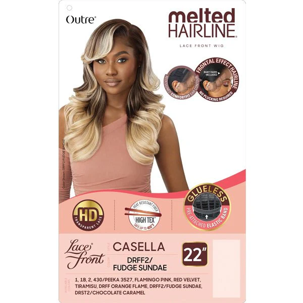 Outre Synthetic Melted Hairline HD Lace Front Wig - CASELLA - Image 6
