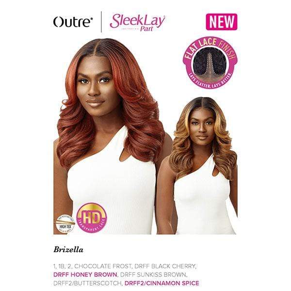 Outre Synthetic Sleeklay Part HD Lace Front Wig - BRIZELLA - Image 2