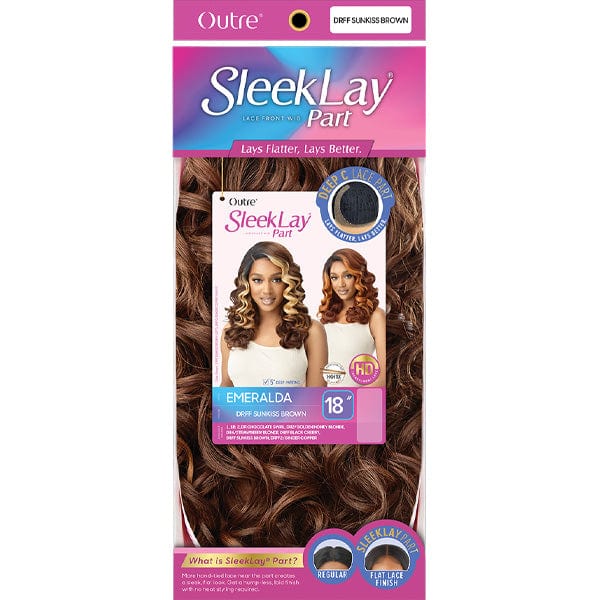 Outre Synthetic Sleeklay Part HD Lace Front Wig - EMERALDA - Image 6