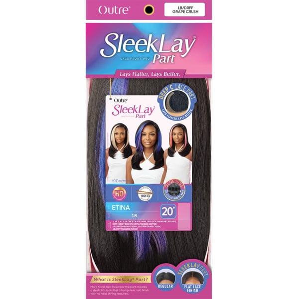 Outre Synthetic Sleeklay Part HD Lace Front Wig - ETINA - Image 5