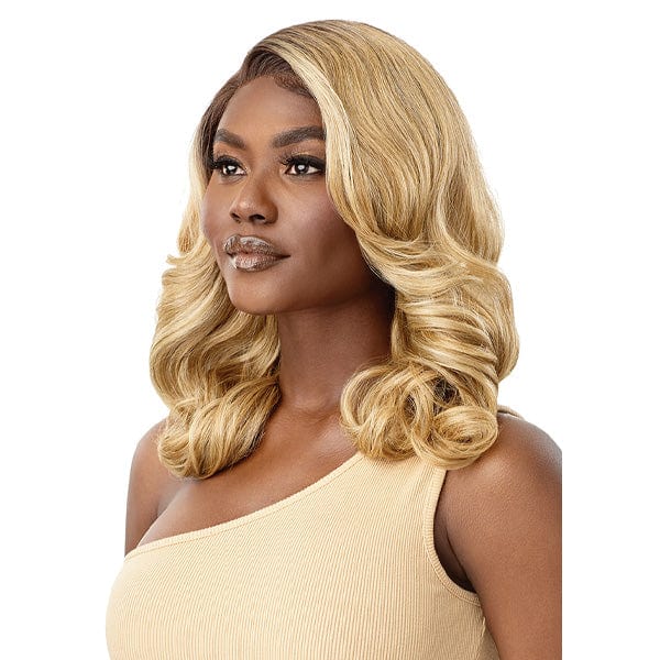 Outre Synthetic Sleeklay Part HD Lace Front Wig - FLARA - Image 3