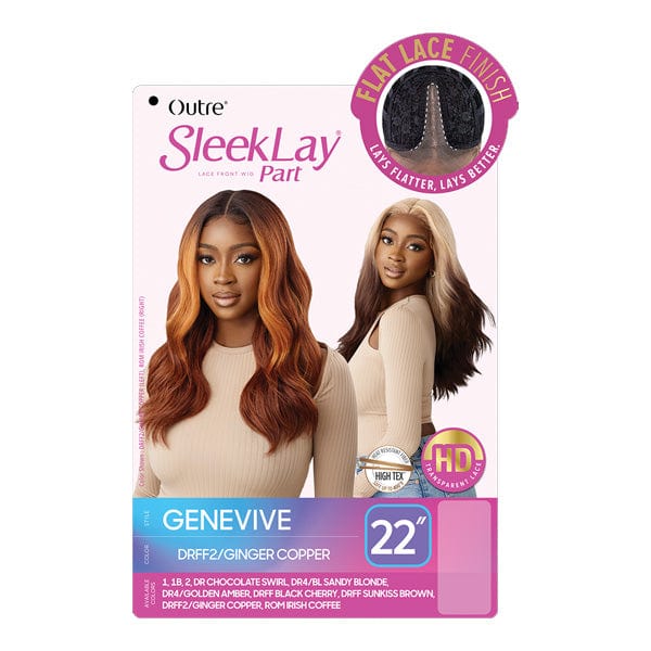Outre Synthetic Sleeklay Part HD Lace Front Wig - GENEVIVE - Image 6