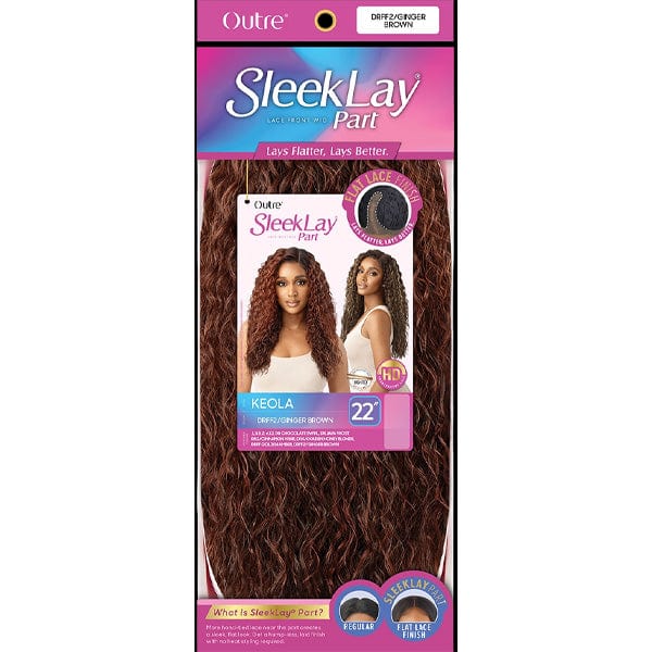 Outre Synthetic Sleeklay Part HD Lace Front Wig - KEOLA - Image 6
