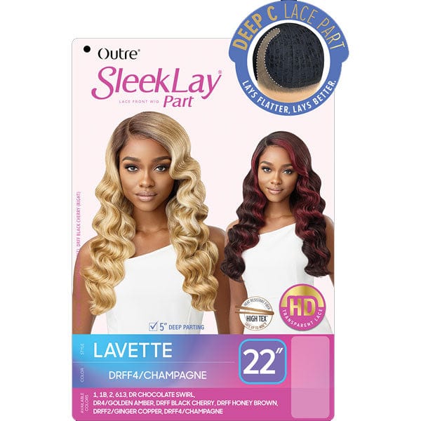 Outre Synthetic Sleeklay Part HD Lace Front Wig - LAVETTE - Image 5