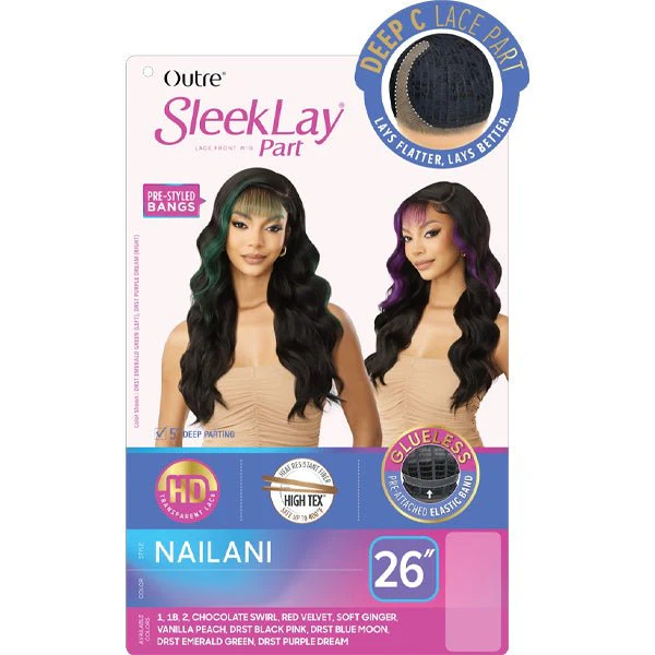 Outre Synthetic Sleeklay Part HD Lace Front Wig -  NAILANI - Image 5
