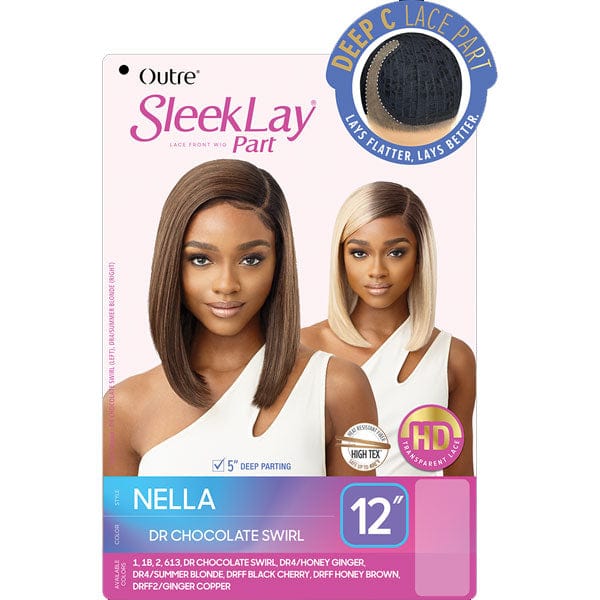 Outre Synthetic Sleeklay Part HD Lace Front Wig - NELLA - Image 5