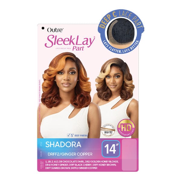 Outre Synthetic Sleeklay Part HD Lace Front Wig - SHADORA - Image 5
