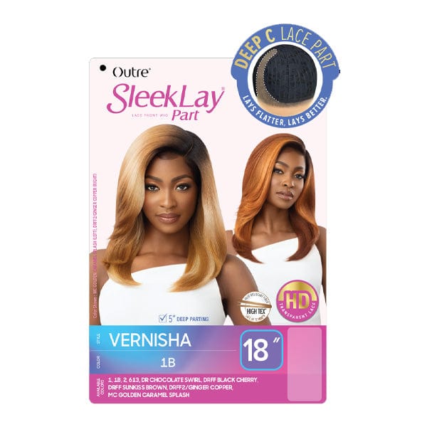 Outre Synthetic Sleeklay Part HD Lace Front Wig -  VERNISHA - Image 6