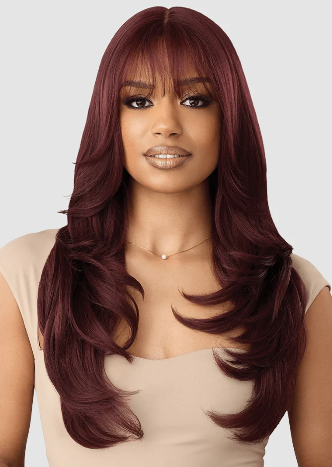 Outre Synthetic Swiss HD Lace Front Wig - CASTINE - Image 2