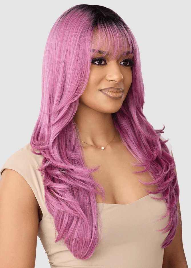 Outre Synthetic Swiss HD Lace Front Wig - CASTINE - Image 3
