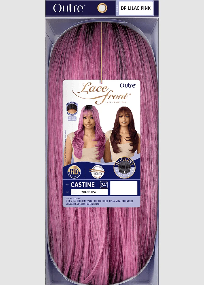 Outre Synthetic Swiss HD Lace Front Wig - CASTINE - Image 6