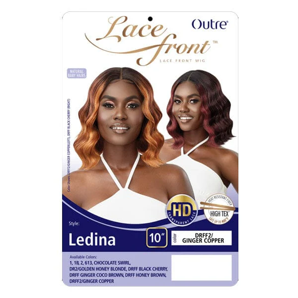 Outre Synthetic Swiss HD Lace Front Wig - LEDINA - Image 5