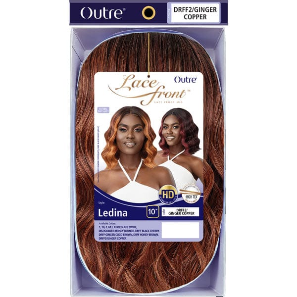 Outre Synthetic Swiss HD Lace Front Wig - LEDINA - Image 6