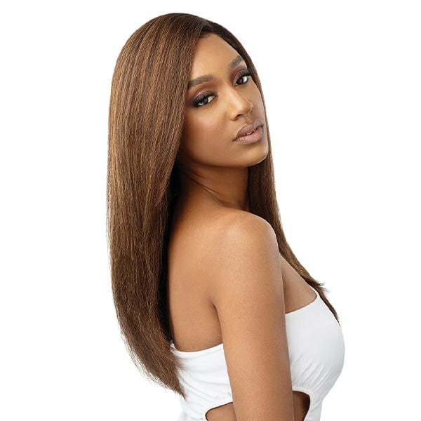 Outre Synthetic Swiss HD Lace Front Wig - NATURAL  YAKI 22″ - Image 3
