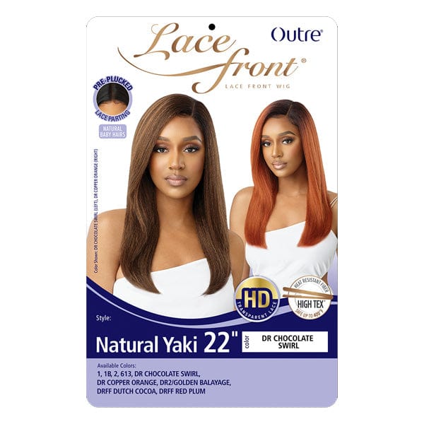Outre Synthetic Swiss HD Lace Front Wig - NATURAL  YAKI 22″ - Image 5
