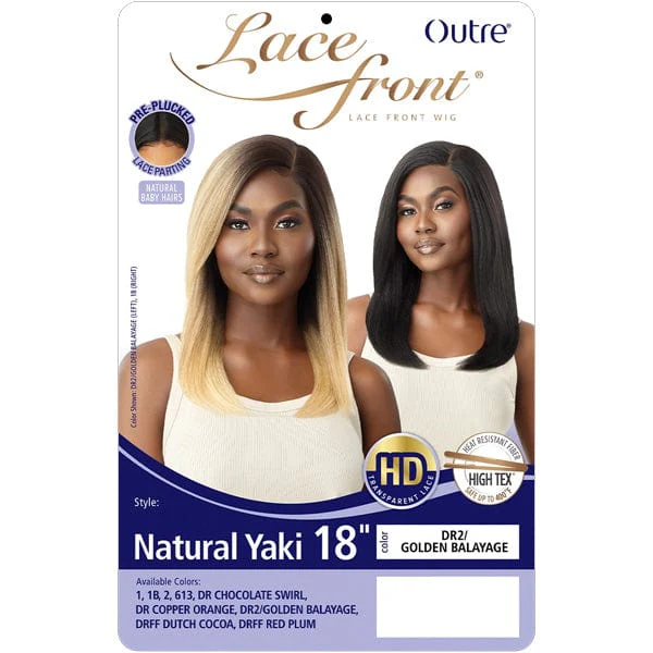 Outre Synthetic Swiss HD Lace Front Wig - NATURAL YAKI 18" - Image 4