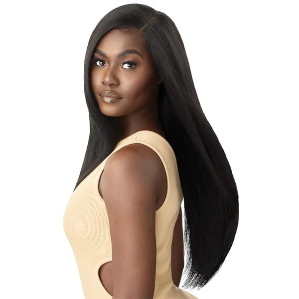 Outre Synthetic Swiss HD Lace Front Wig - NATURAL YAKI 26" - Image 3