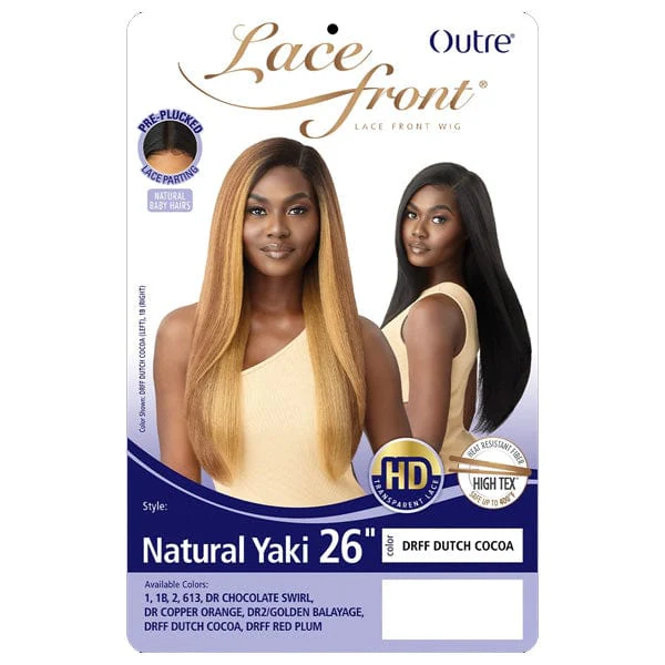 Outre Synthetic Swiss HD Lace Front Wig - NATURAL YAKI 26" - Image 5