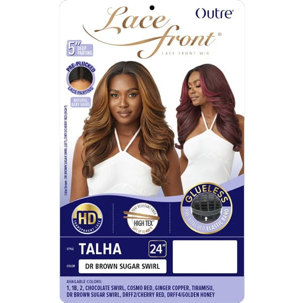 Outre Synthetic Swiss HD Lace Front Wig - TALHA - Image 6