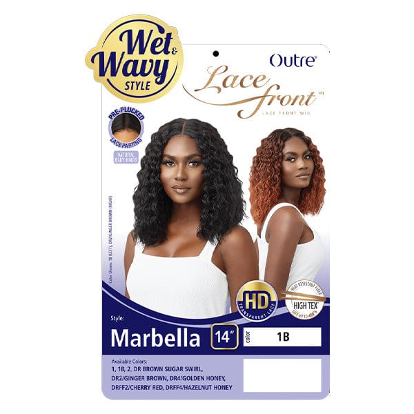 Outre Synthetic Swiss Wet & Wavy Lace Front Wig - MARBELLA - Image 6